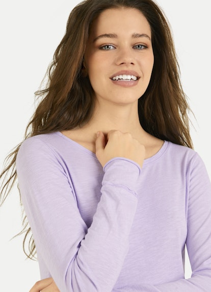 Coupe Regular Fit T-shirts à manches longues T-shirt à manches longues pastel lilac