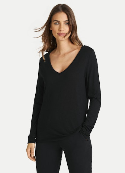 Regular Fit Longsleeves Longsleeve black