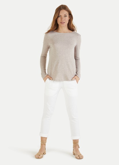 Slim Fit Sweatshirts Cashmix - Sweater beige melange