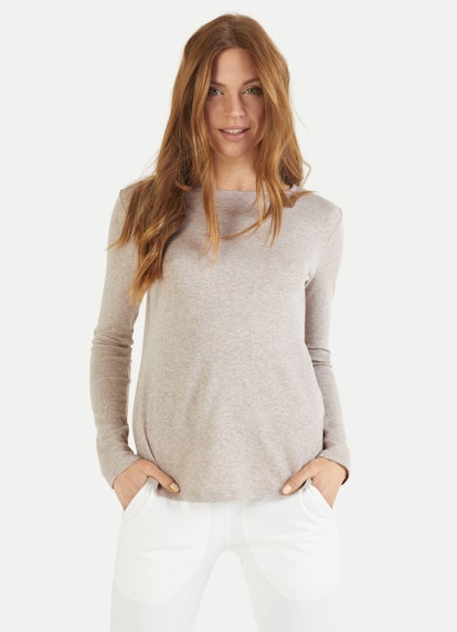 Slim Fit Sweatshirts Cashmix - Sweater beige melange
