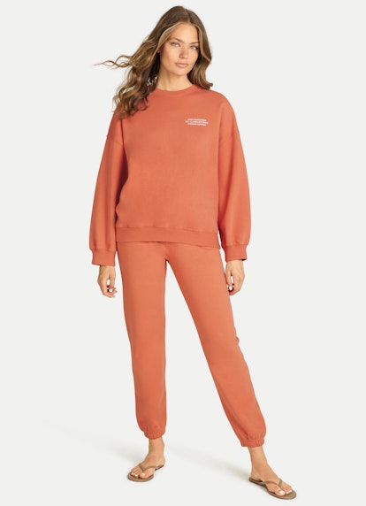 Oversized Fit Sweatshirts Oversized - Sweatshirt spicy red