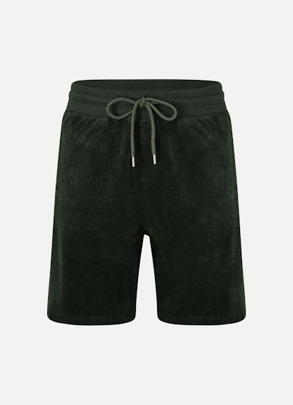 Slim Fit Bermudas Terrycloth - Bermudas deep forest