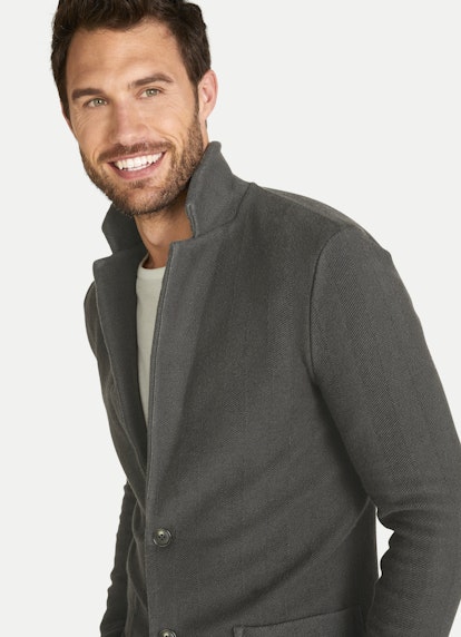 Regular Fit Blazer Herringbone - Blazer warm grey