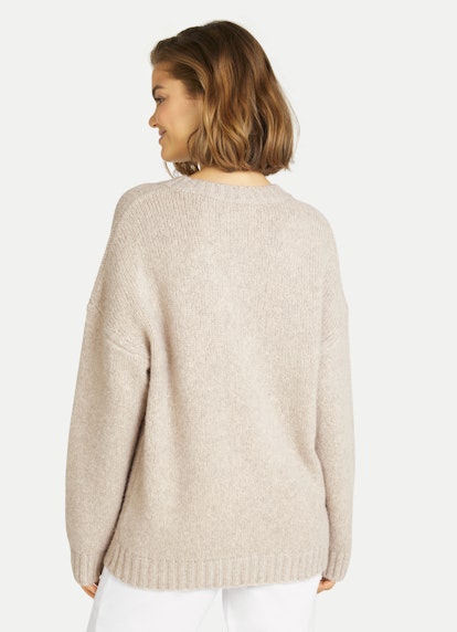 Coupe oversize Maille Pull-over oversize light walnut