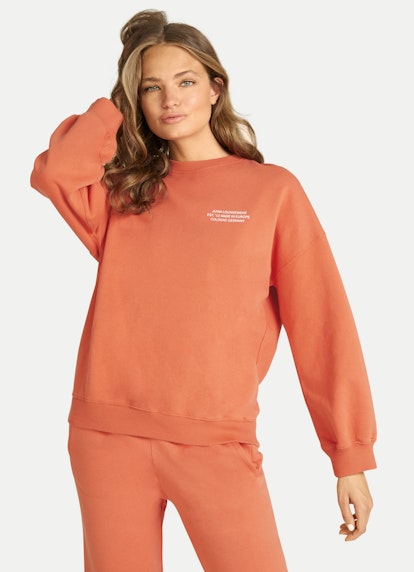 Oversized Fit Sweatshirts Oversized - Sweatshirt spicy red