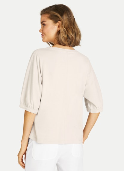 Oversized Fit T-shirts T-Shirt with Puffy Sleeves light walnut