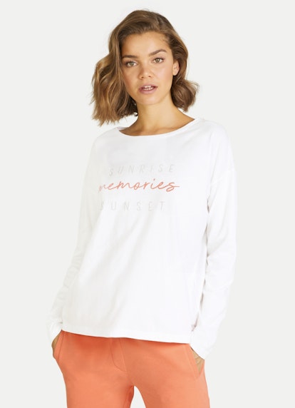 Casual Fit Long sleeve tops Longsleeve white