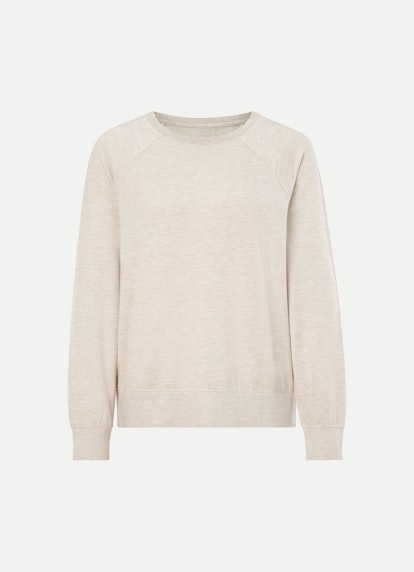 Regular Fit Sweatshirts Modal Jersey - Sweatshirt beige melange