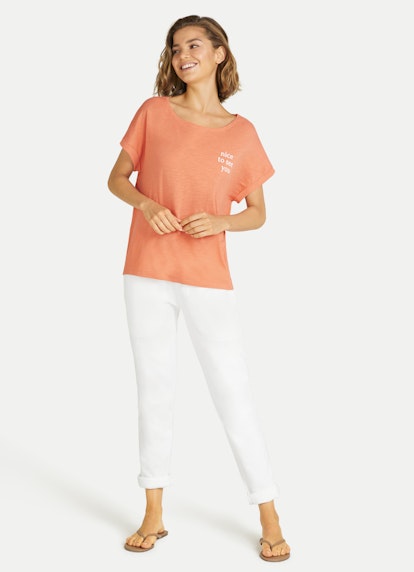 Coupe Boxy Fit T-shirts T-shirt de coupe boxy papaya