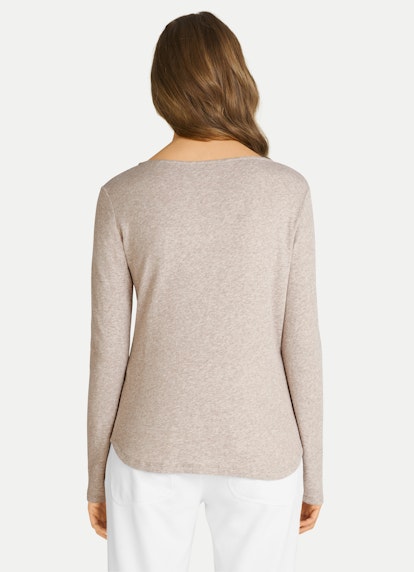 Coupe Slim Fit Sweat-shirts Pull-over en cachemire mélangé beige melange