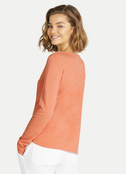 Coupe Slim Fit Sweat-shirts Pull-over en cachemire mélangé papaya mel.