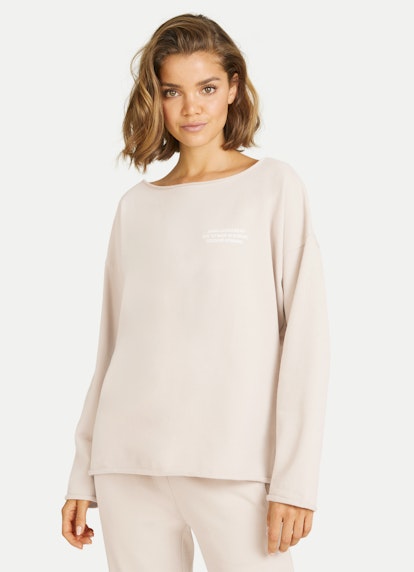 Casual Fit Sweatshirts Sweatshirt light walnut-white