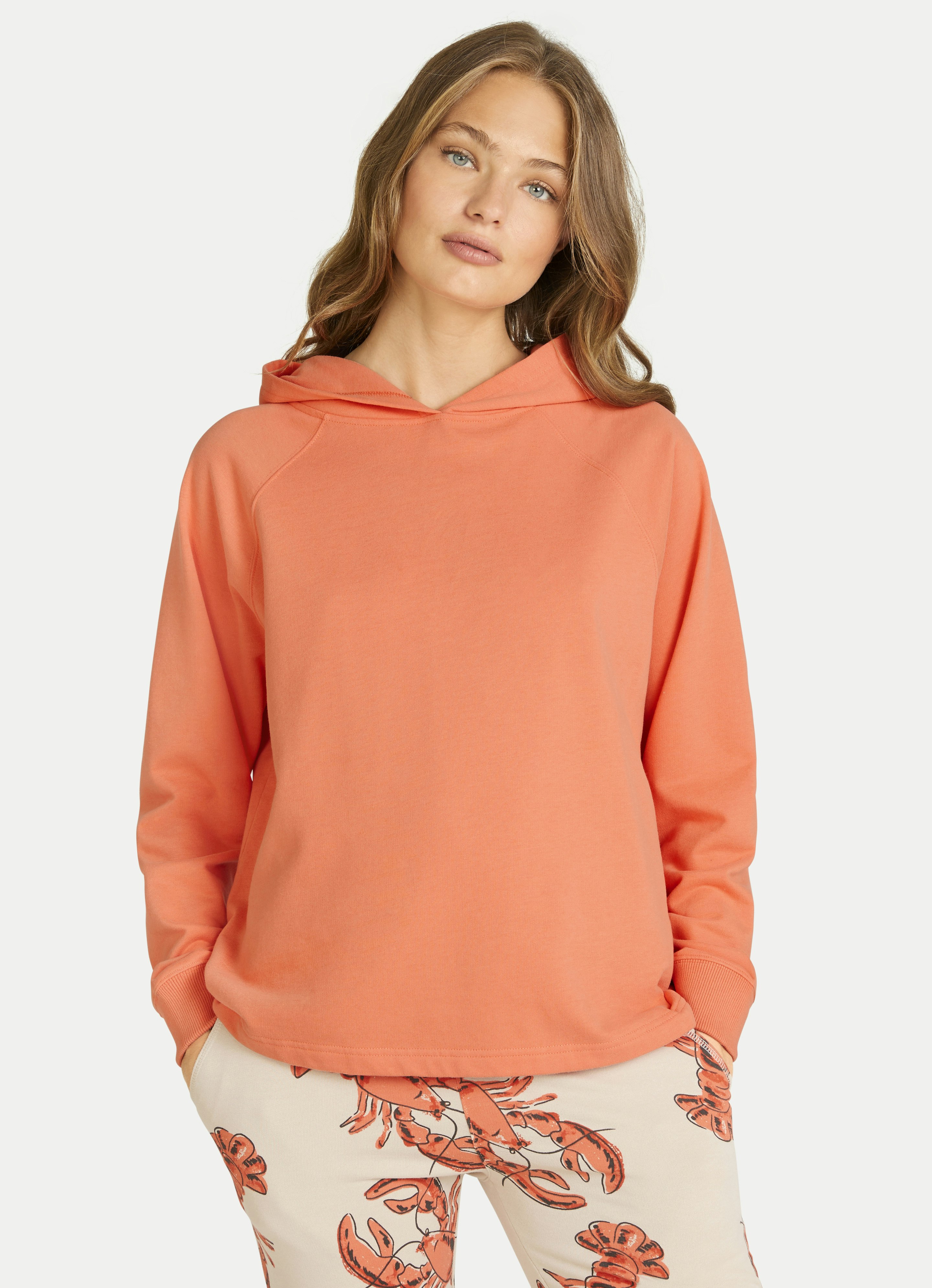 Ladies on sale orange hoodie