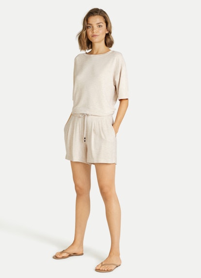 Coupe Regular Fit Vêtements de nuit Short en jersey modal beige melange