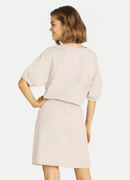 Regular Fit Dresses Dress with Puff Sleeves light walnut