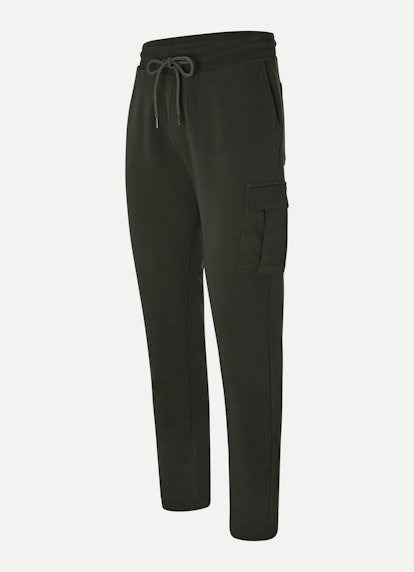 Regular Fit Hosen Cargo - Sweatpants deep forest