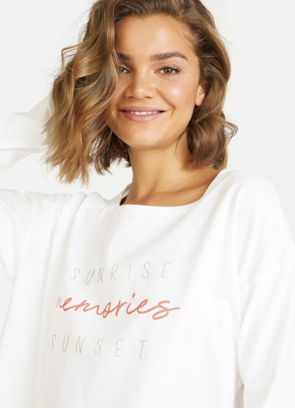 Casual Fit Long sleeve tops Longsleeve white