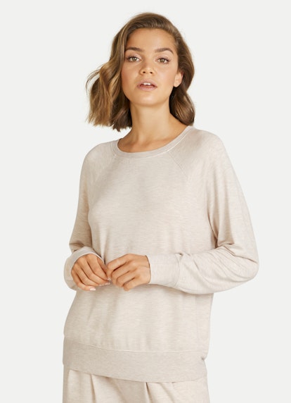 Coupe Regular Fit Sweat-shirts Sweat-shirt en jersey de modal beige melange