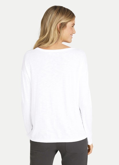 Casual Fit Long sleeve tops Longsleeve white-charcoal