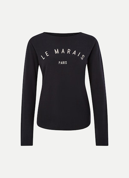 Coupe Slim Fit Sweat-shirts Pull-over en cachemire mélangé black