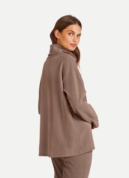 Oversized Fit Sweatshirts Rollkragen - Sweatshirt taupe