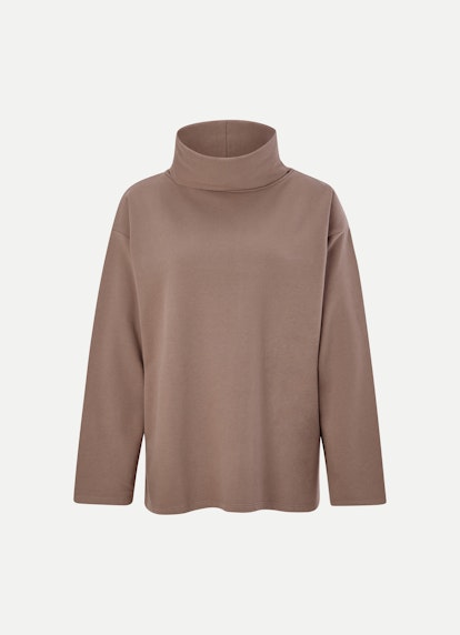 Oversized Fit Sweatshirts Rollkragen - Sweatshirt taupe