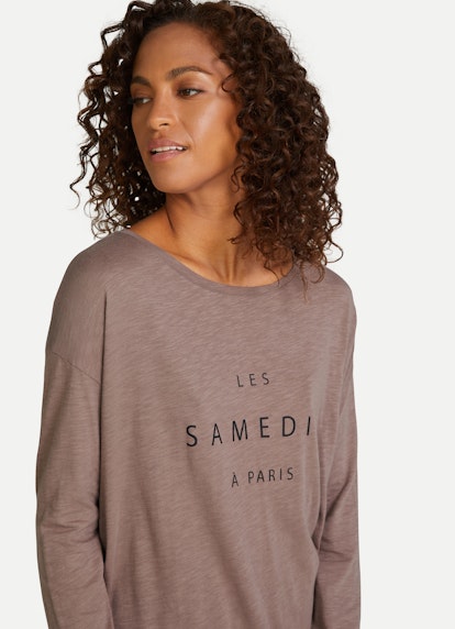 Coupe Casual Fit T-shirts à manches longues T-shirt à manches longues taupe