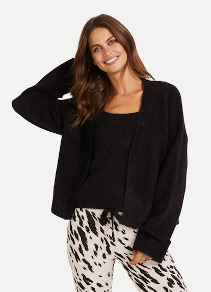 Coupe oversize Maille Cardigan black