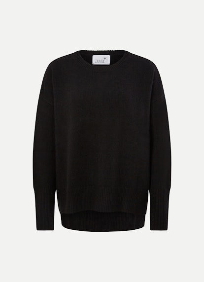 Oversized Fit Strick Cashmere - Pullover black