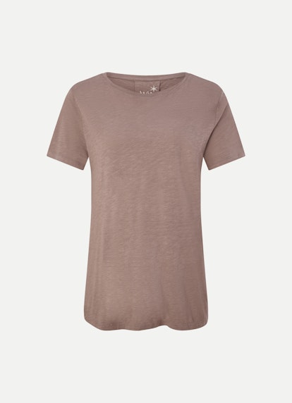 Loose Fit T-shirts T-Shirt with Inverted Pleat taupe