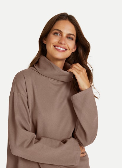 Coupe oversize Sweat-shirts Sweat-shirt à col roulé taupe