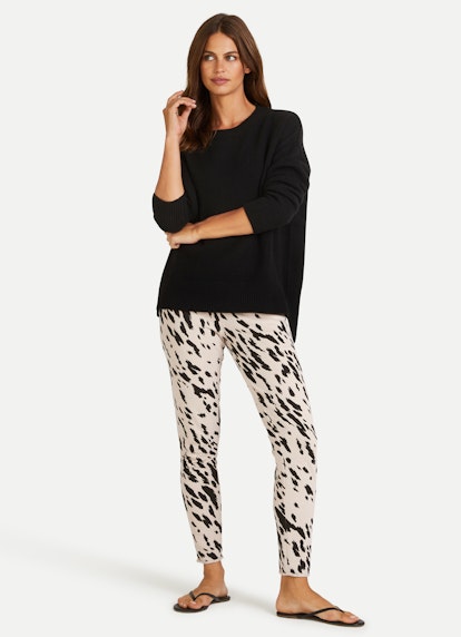 Oversized Fit Strick Cashmere - Pullover black