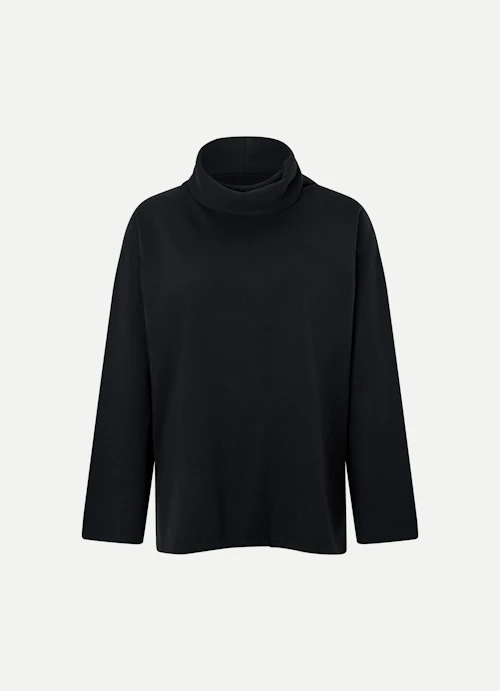 Oversized Fit Sweatshirts Turtleneck - Sweatshirt black