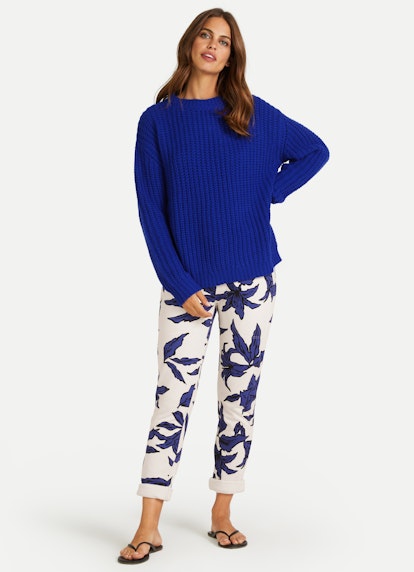Oversized Fit Strick Oversized - Pullover galaxy blue