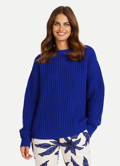 Coupe oversize Maille Pull-over oversize galaxy blue