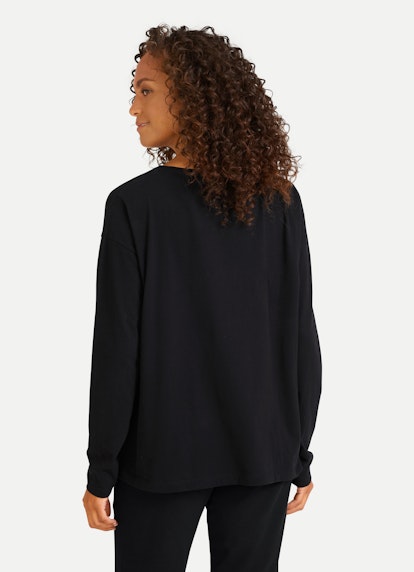 Casual Fit Long sleeve tops Longsleeve black