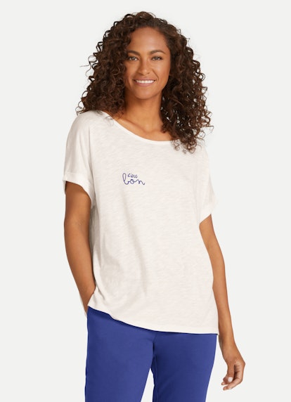 Coupe Boxy Fit T-shirts T-shirt de coupe carrée ecru