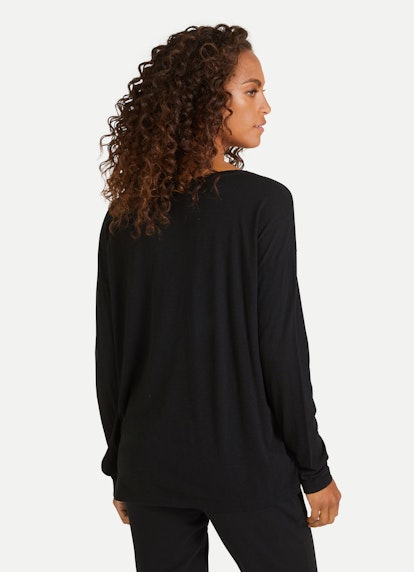 Casual Fit Long sleeve tops Longsleeve black