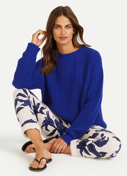 Coupe oversize Maille Pull-over oversize galaxy blue