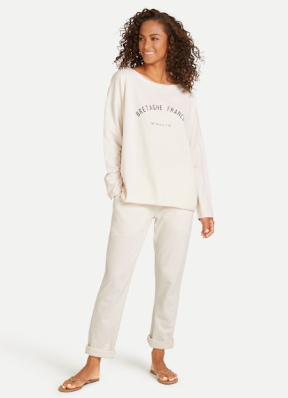 Casual Fit Sweatshirts Sweatshirt ecru