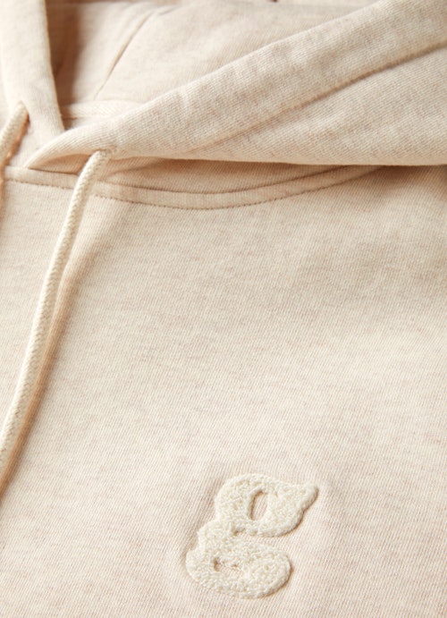 Taille unique Sweats à capuche Sweat à capuche oversize ecru mel.