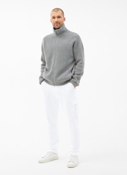 Regular Fit Hosen Cargo - Sweatpants white
