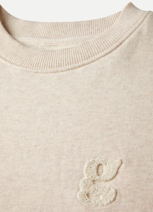 Taille unique Pulls Pull-over court ecru mel.