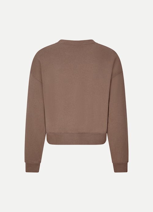 Taille unique Sweat-shirts Pull-over court italian brown