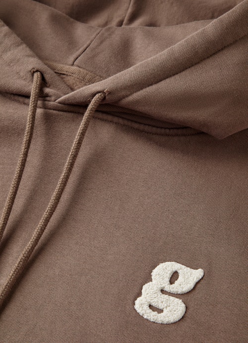 Taille unique Sweats à capuche Sweat à capuche oversize italian brown