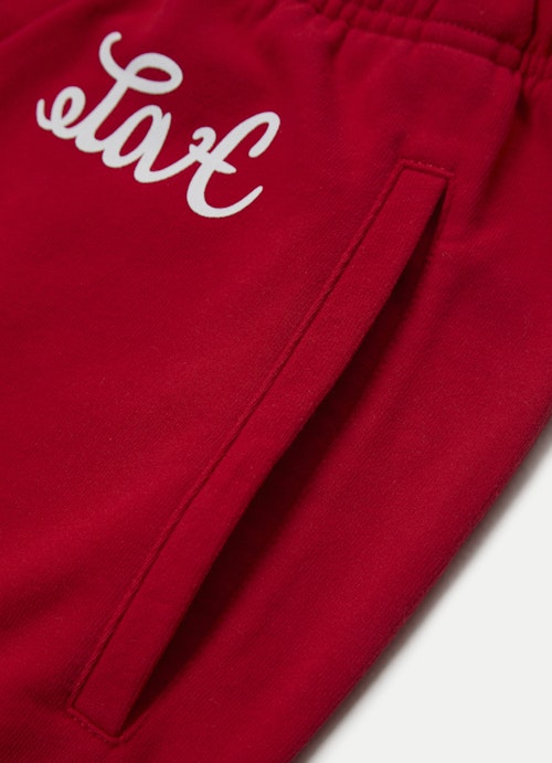 Baggy Fit Hosen Sweatpants red