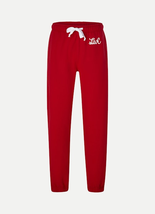 Regular Baggy Fit Hosen Sweatpants red