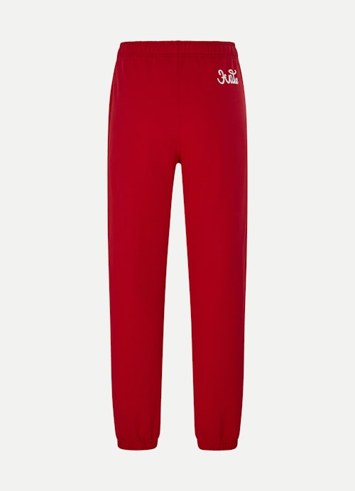 Baggy Fit Hosen Sweatpants red