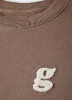 Taille unique Sweat-shirts Pull-over court italian brown