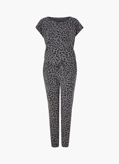 Regular Fit Nightwear Modal Jersey - Jumpsuit meteorit mel.